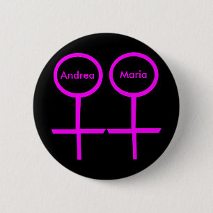 Lesbian Lovers Customisable Button