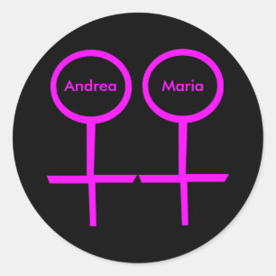 Lesbian lovers Customisable sticker