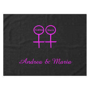 Lesbian Lovers Customisable Tablecloth