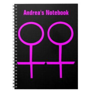 Lesbian Lovers Customizable Notebook