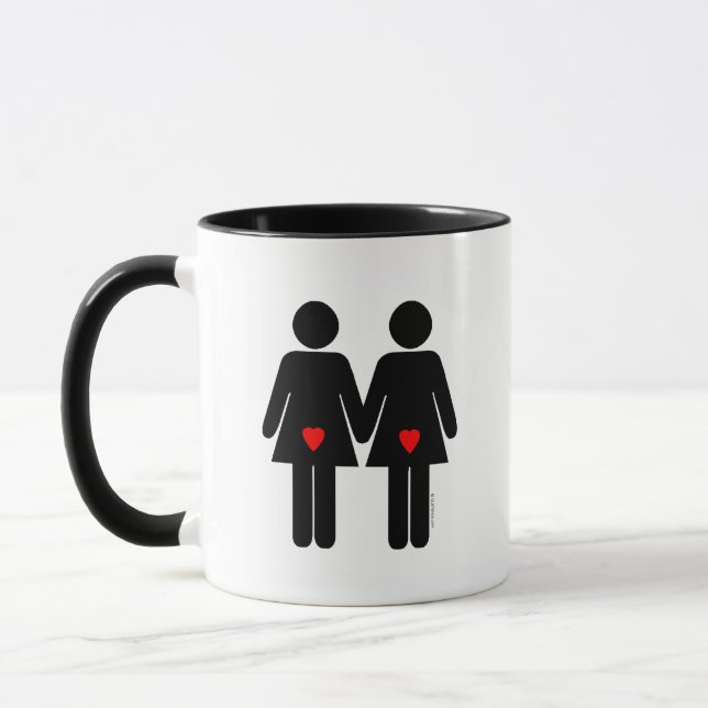 Lesbian Lovers Mug (Left)