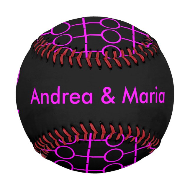 Lesbian Lovers Personalised Baseball (Front)