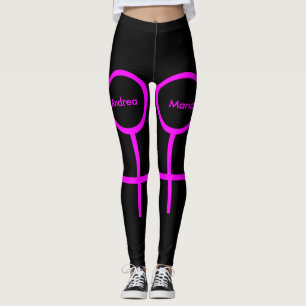Lesbian Lovers Personalised Leggings