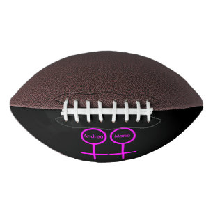 Lesbian Lovers Personalized Football American Football