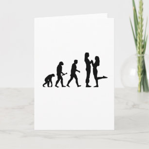 Lesbian Marriage Evolution Holiday Card