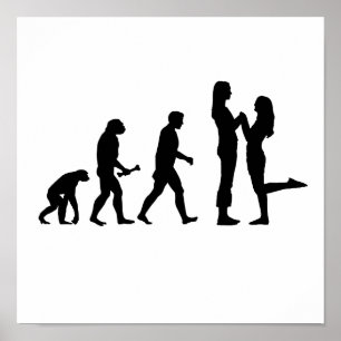 Lesbian Marriage Evolution Poster