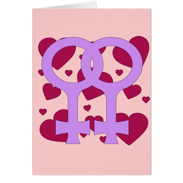 Lesbian Marriage Hearts (Front)