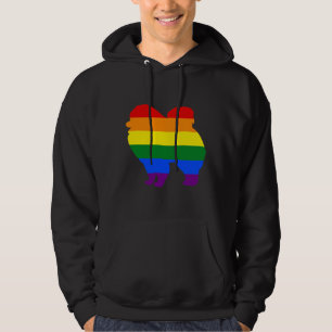Lesbian Mom Pomeranian Rainbow Lgbt Flag 122 Hoodie