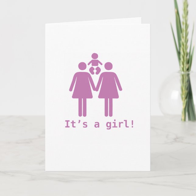 lesbian pregnancy card (Front)