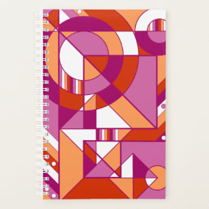 Lesbian Pride Abstract Geometric Planner