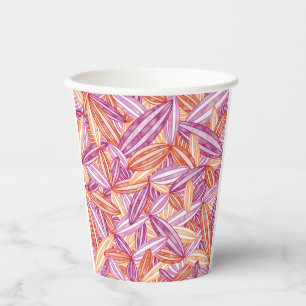 Lesbian Pride Abstract Zen Flower Petals Pink Paper Cups