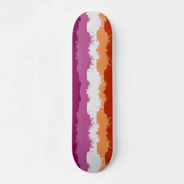 Lesbian Pride Abstrakt  Skateboard (Front)