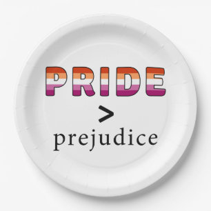 Lesbian Pride and Prejudice  Paper Plate