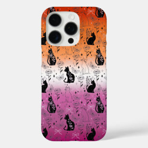 Lesbian Pride Black Cat - Mystical Witchy iPhone 16 Pro Case