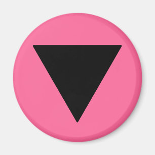 Lesbian Pride Black Triangle Magnet