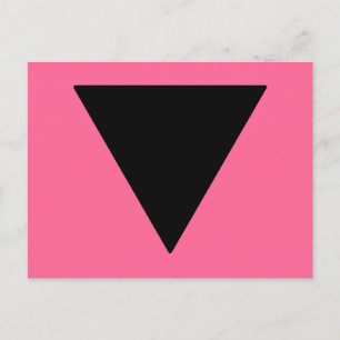 Lesbian Pride Black Triangle Postcard