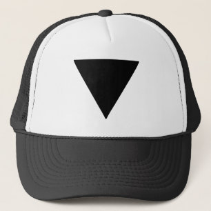 Lesbian Pride Black Triangle Trucker Hat