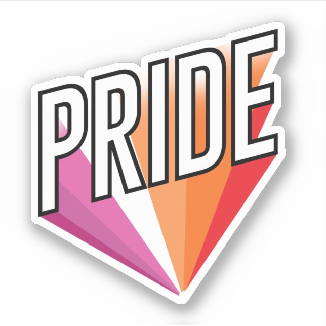 Lesbian Pride Burst (Front)