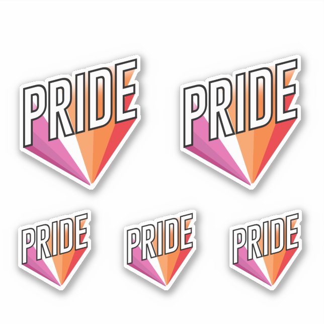 Lesbian Pride Burst (Front)