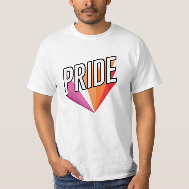 Lesbian Pride Burst T-Shirt (Front)