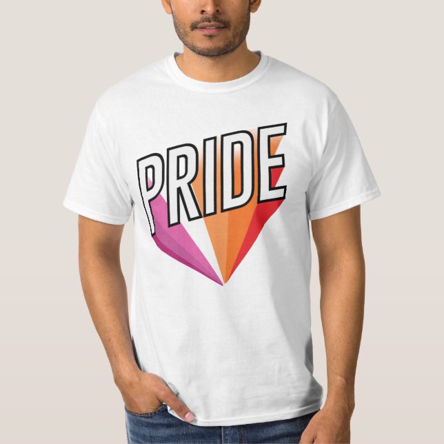 Lesbian Pride Burst T-Shirt (Front)