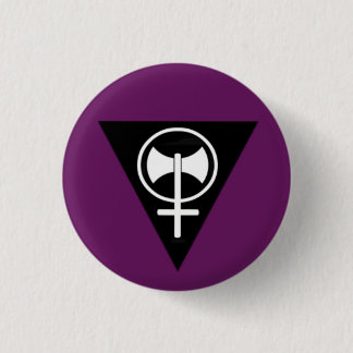 Lesbian pride button - dark purple