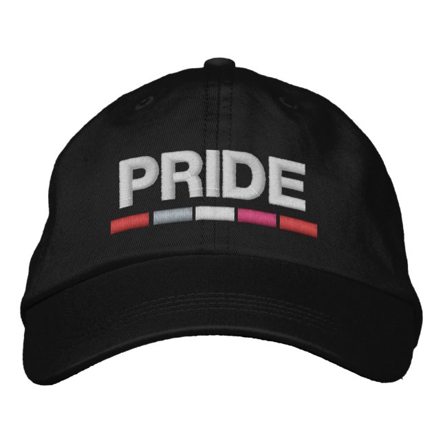 Lesbian Pride Embroidered Baseball Cap (Front)
