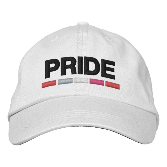 Lesbian Pride Embroidered Hat (Front)