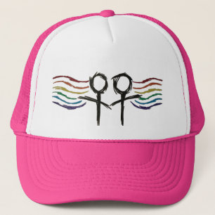 Lesbian Pride Female Symbol Trucker Hat