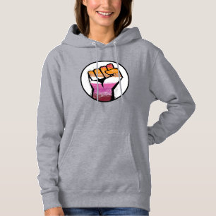 Lesbian Pride Fist Circle Hoodie