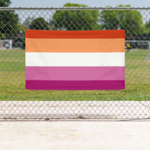 Lesbian Pride Flag (5 Stripes) Banner