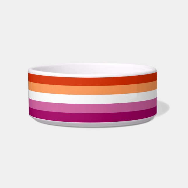 Lesbian Pride Flag (5 Stripes) Bowl (Front)