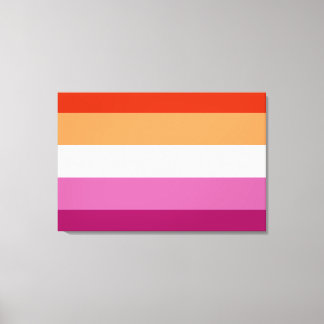 Lesbian Pride Flag (5 Stripes) Canvas Print