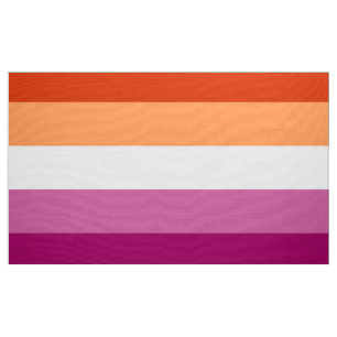 Lesbian Pride Flag (5 Stripes) Fabric