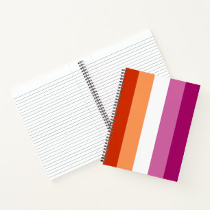 Lesbian Pride Flag (5 Stripes) Notebook