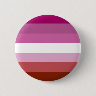 Lesbian pride flag 6 cm round badge