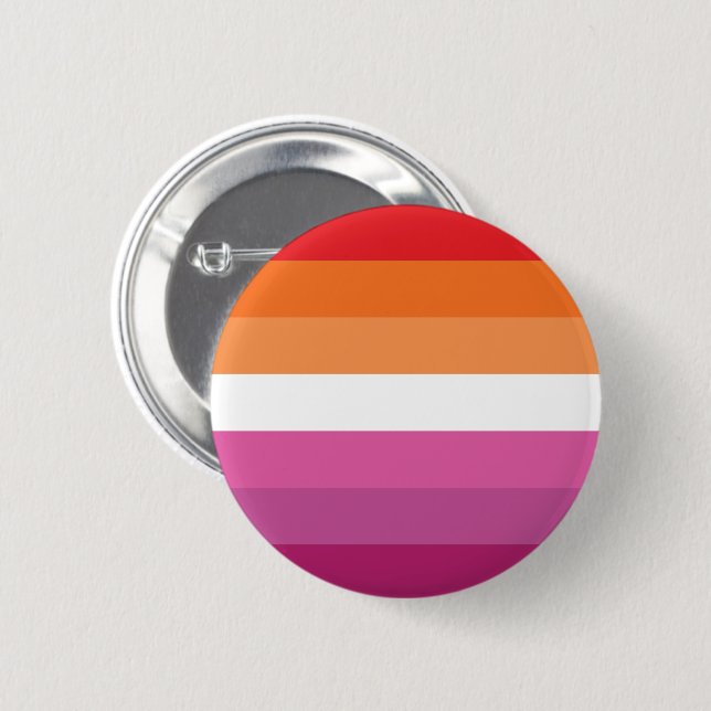 Lesbian Pride Flag 6 Cm Round Badge (Front & Back)