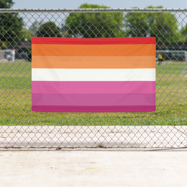 Lesbian Pride Flag Banner (Insitu)