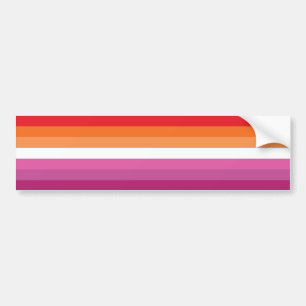 Lesbian Pride Flag Bumper Sticker