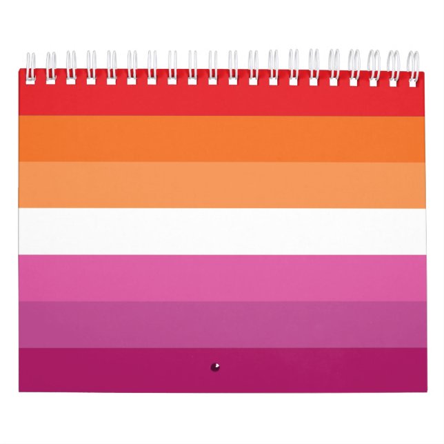 Lesbian Pride Flag Calendar (Cover)