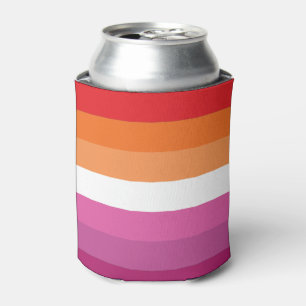 Lesbian Pride Flag Can Cooler