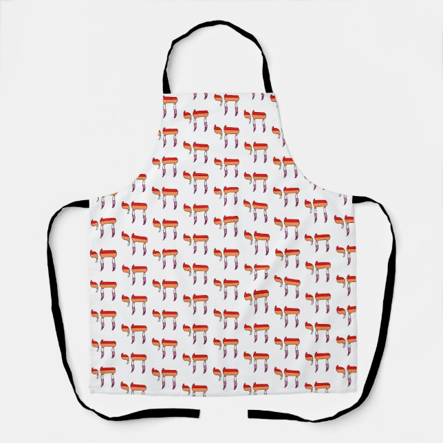 Lesbian Pride Flag Chai Apron (Front)