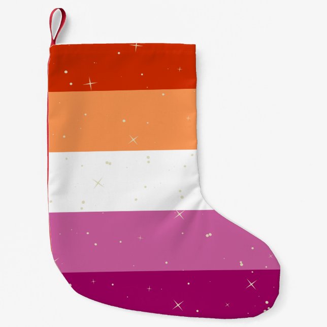 Lesbian Pride Flag Christmas Stocking (Front)