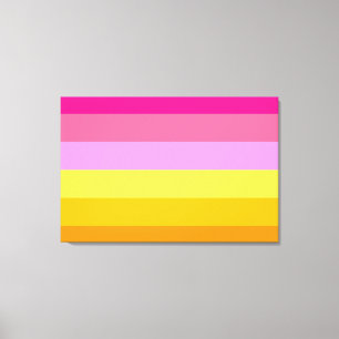 Lesbian Pride Flag (Dawn) Canvas Print