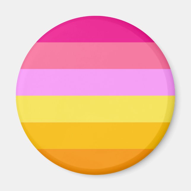 Lesbian Pride Flag (Dawn) Magnet (Front)
