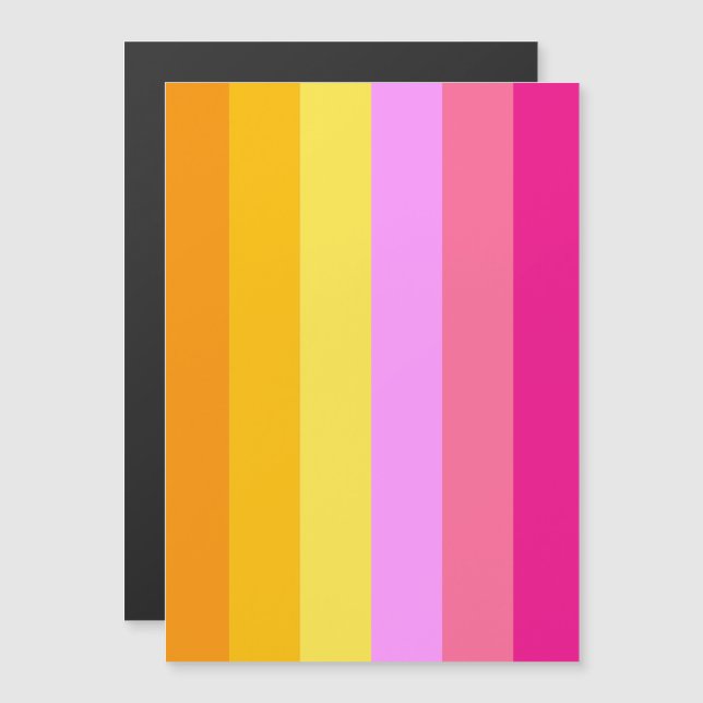 Lesbian Pride Flag (Dawn) Magnetic Invitation (Front/Back)