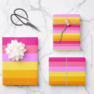 Lesbian Pride Flag (Dawn) Wrapping Paper Sheet