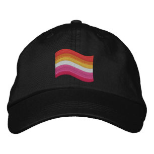 Lesbian Pride Flag Embroidered Hat