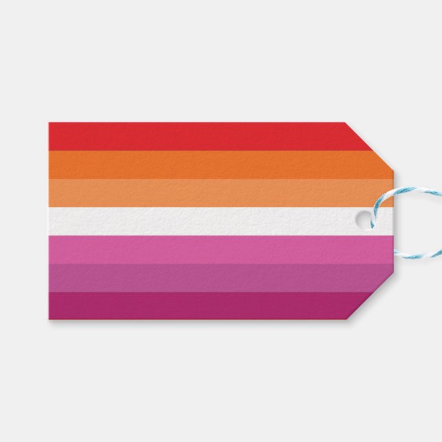 Lesbian Pride Flag Gift Tags (Front (Horizontal))