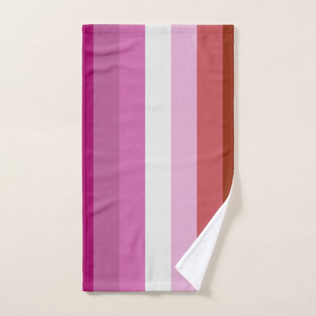 Lesbian Pride Flag Hand Towel (Hand Towel)